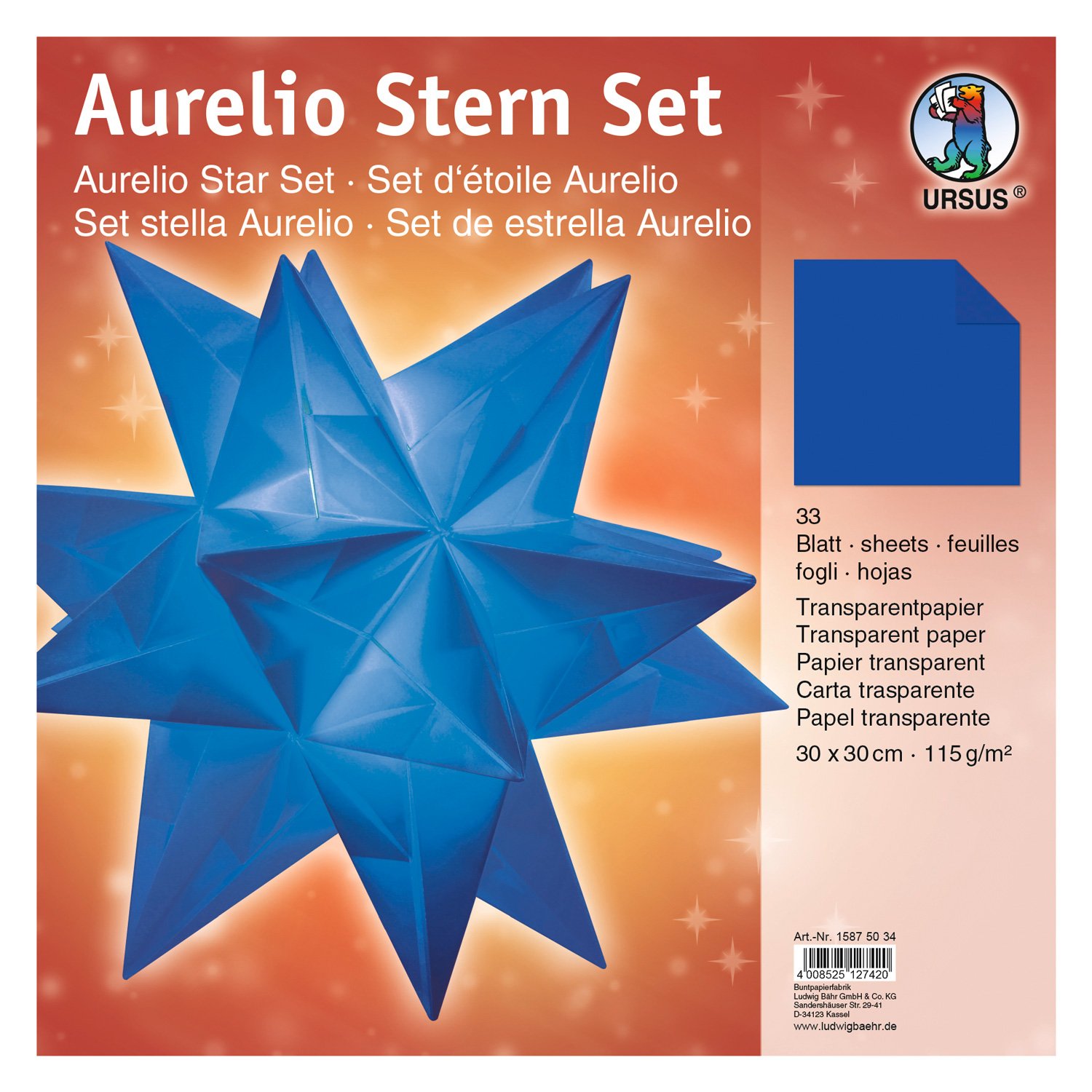ursus-aurelio-stern-faltbl-tter-15875041-orange-33-blatt-30x30-cm-115g image 8
