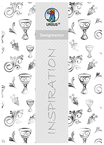 ursus-designkarton-charity-din-a4-kelche-silber-200-g-qm-5-blatt image 5