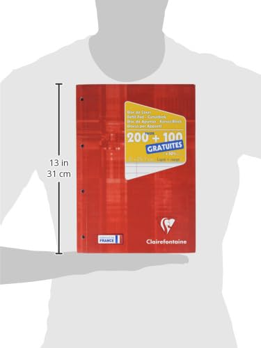 clairefontaine-kursusblock-a4-liniert-mit-rand-150-blatt-90g-gelocht image 7