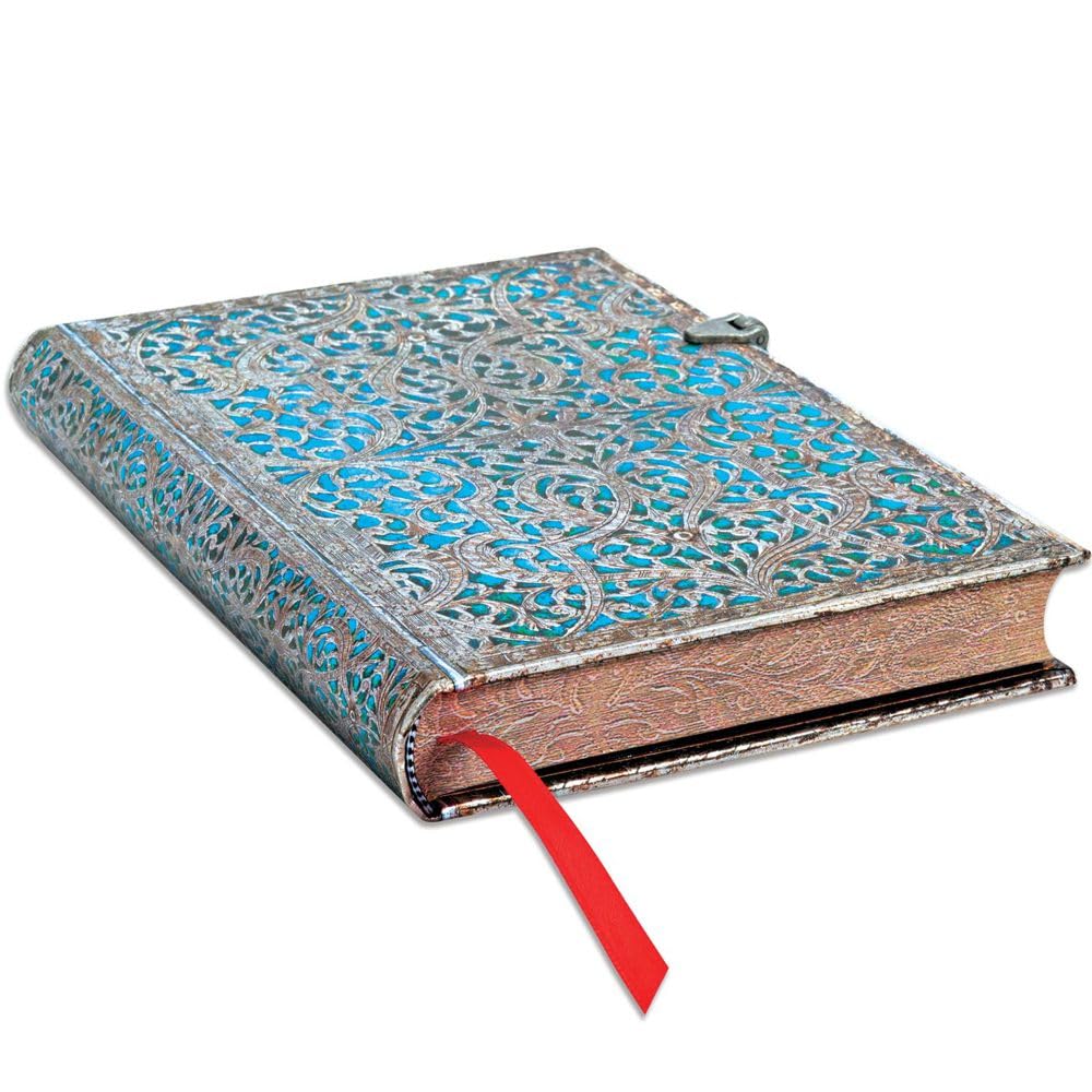 paperblanks-maya-blau-notizbuch-midi-180-x-130-mm-liniert-240-seiten-silver-fili image 3