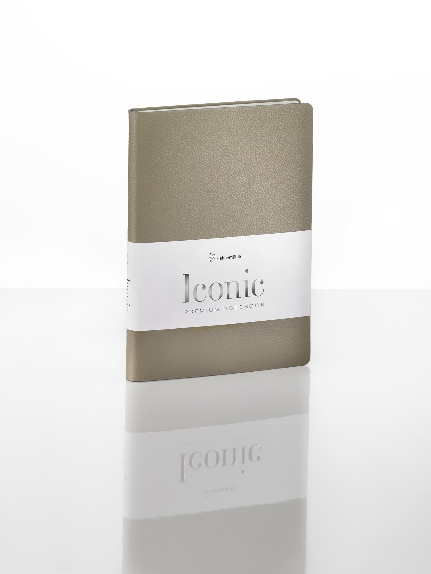 hahnem-hle-finenotes-iconic-notebook-taupe-a5-dot-grid-192-seiten-leder image 2