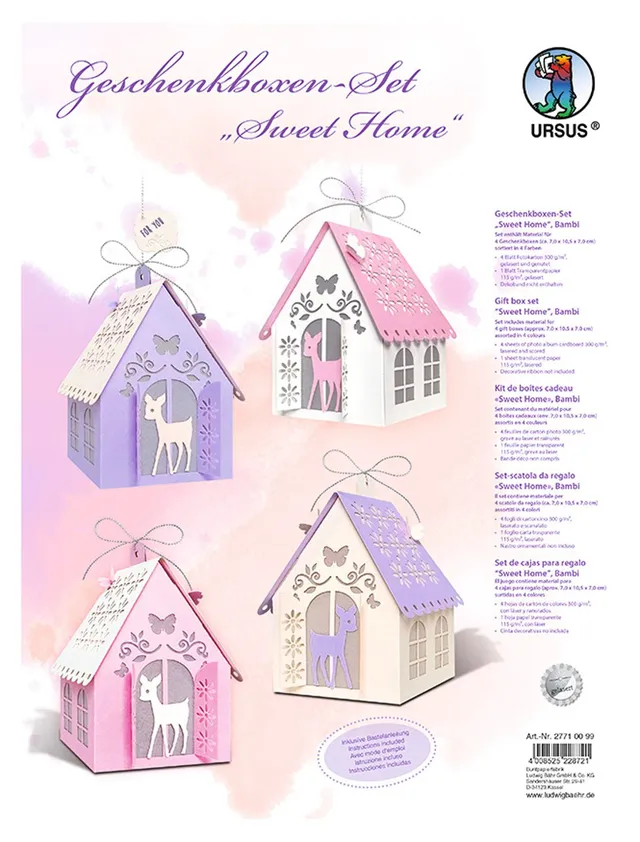 ursus-geschenkboxen-set-sweet-home-bambi-7-x-10-5-x-7-cm-4-boxen image 1