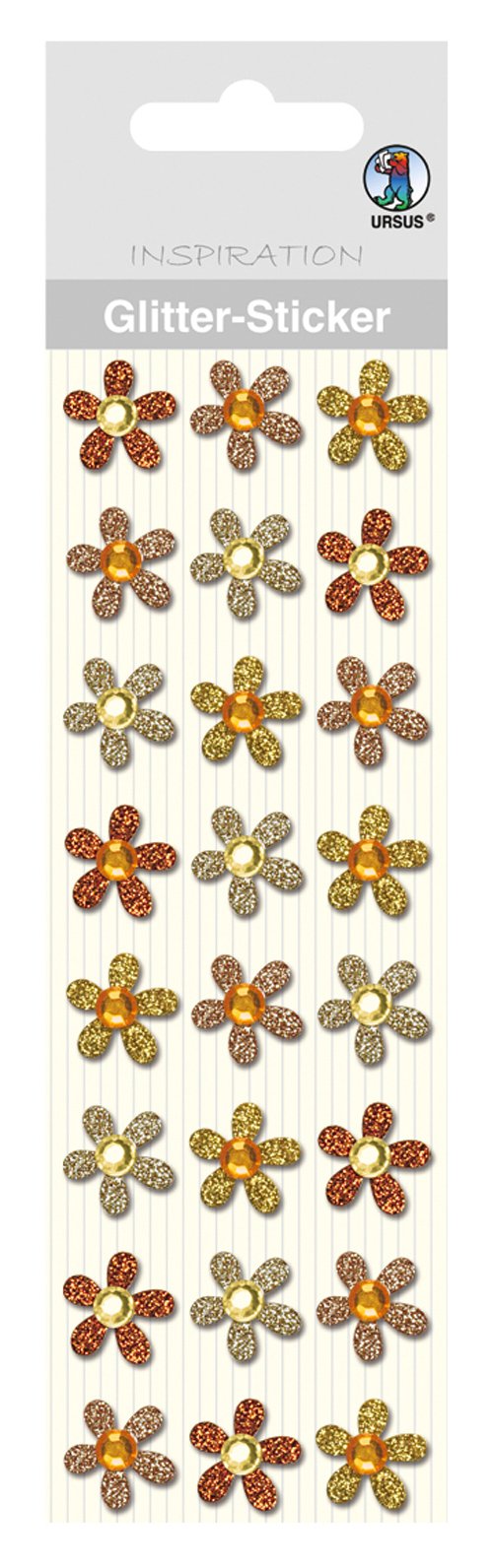 ursus-75000006-glitter-sticker-bl-ten-blau-24-st-ck-selbstklebend-mit-strass image 2