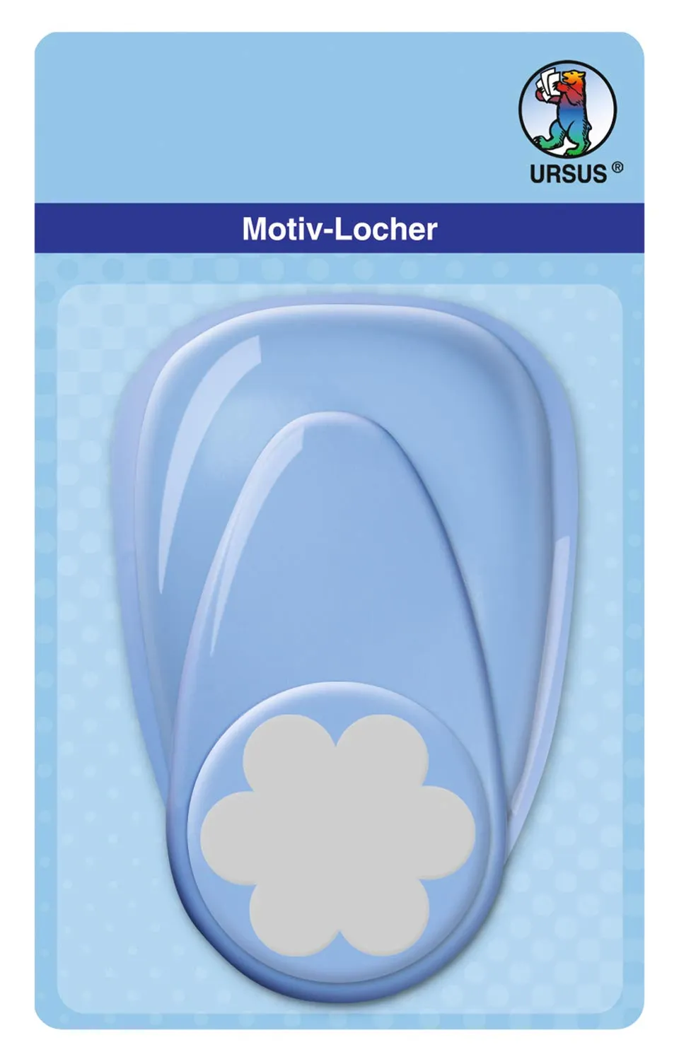 ursus-motivlocher-mit-hebel-maxi-blume-blau-50-8-mm image 1