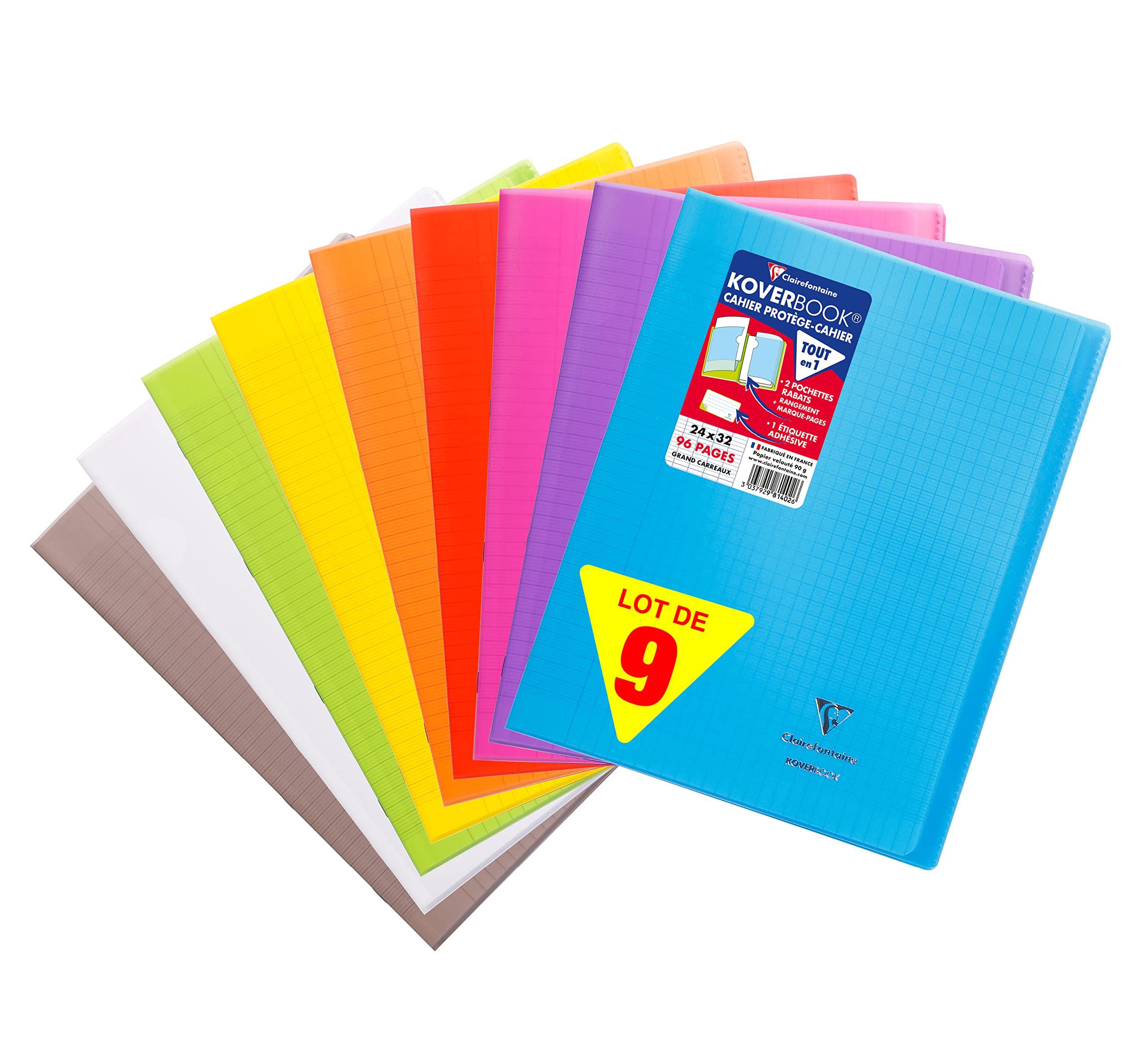 clairefontaine-981440amzc-koverbook-4-hefte-a4-48-blatt-seyes-90g-sortiert image 7