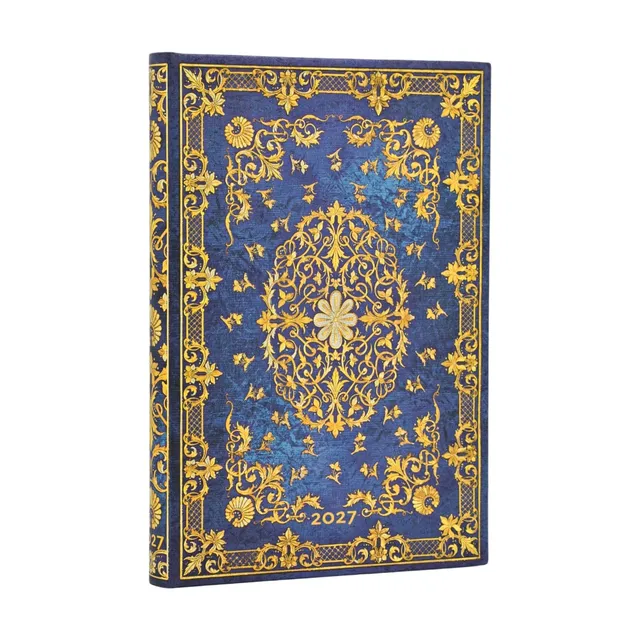 paperblanks-seidenhimmel-mini-12-monatskalender-2027-horizontal-1-woche-2-seiten image 1