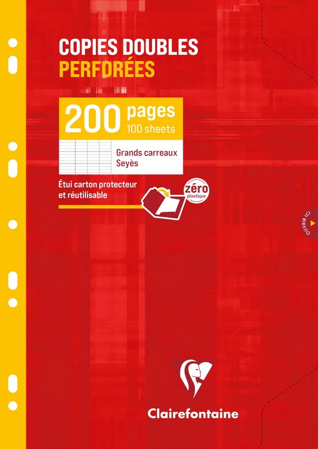 clairefontaine-4711c-kanzleib-gen-a4-sey-s-90g-9-fach-gelocht-100-blatt image 1