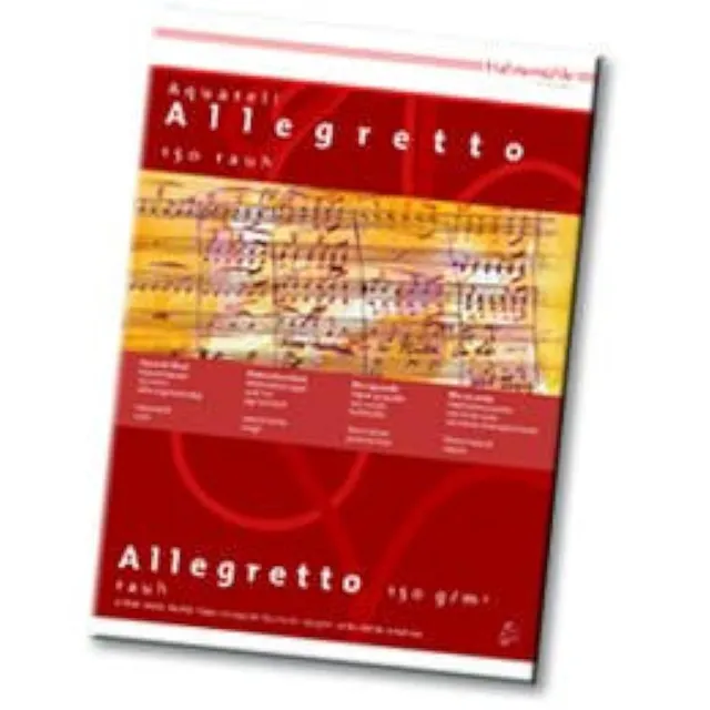 hahnem-hle-aquarellblock-allegretto-fein-rau-150-g-m-din-a4-10-blatt image 1