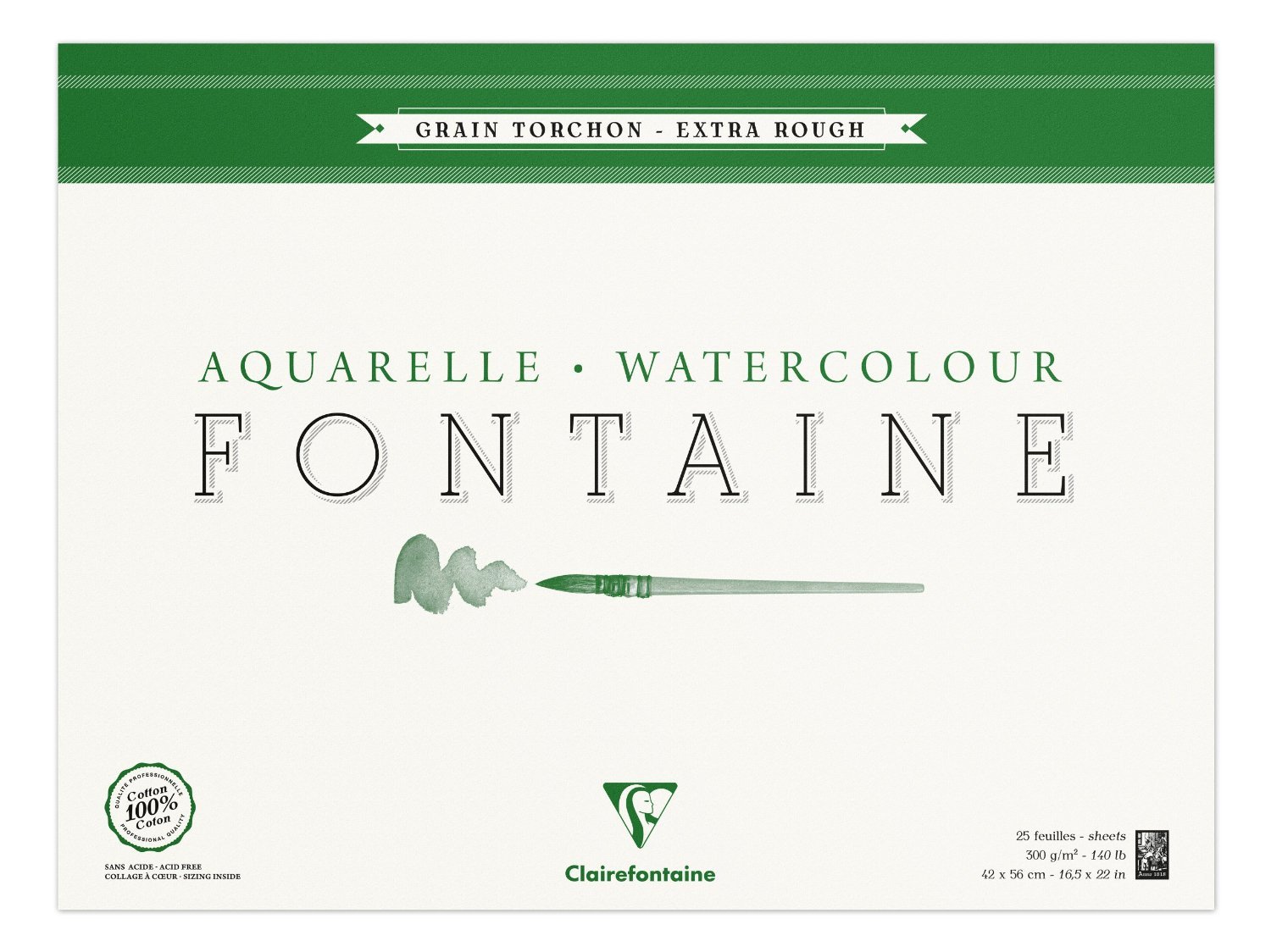 clairefontaine-96430c-fontaine-malblock-30-x-40-cm-25-blatt-300-g-grobkorn-torch image 2