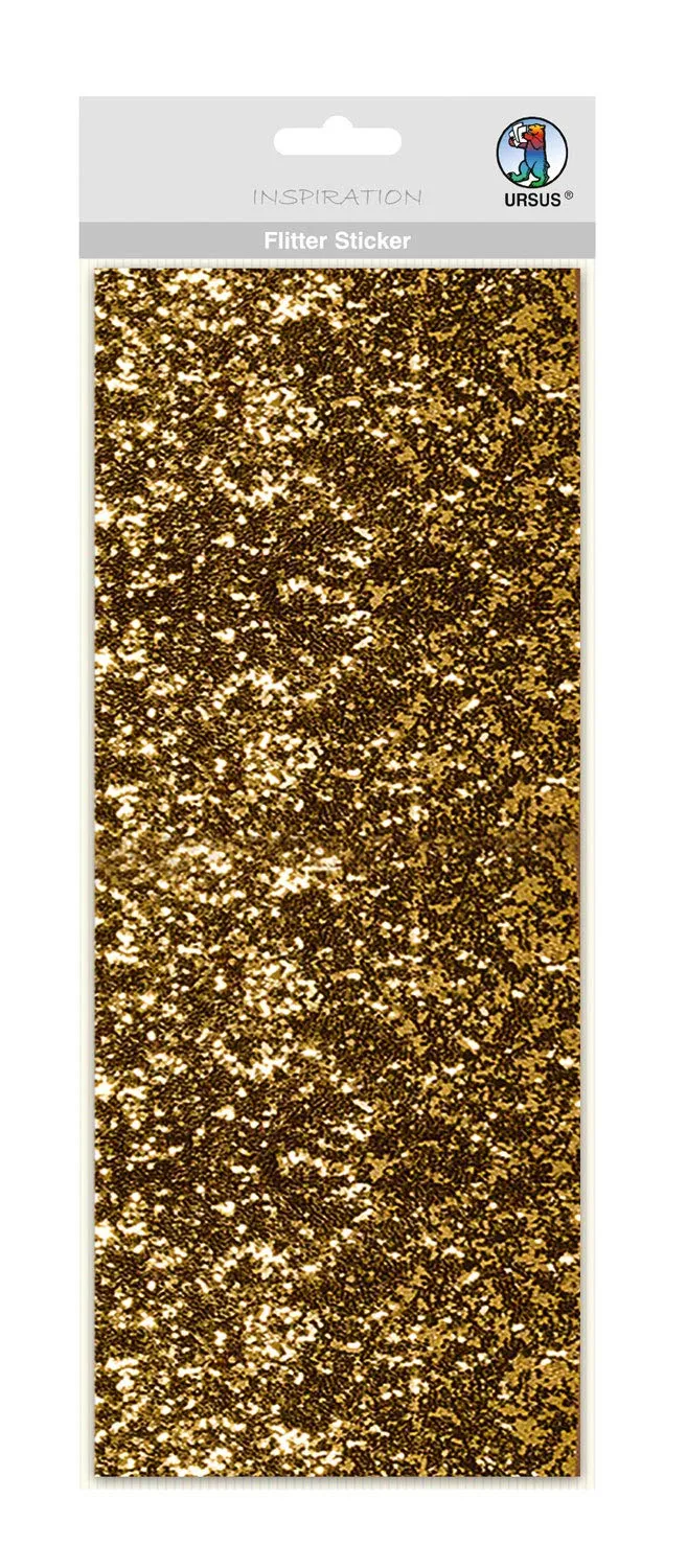 ursus-59470002-flitter-sticker-gold-ca-12-x-29-cm-selbstklebende-folienstoff-sti image 1