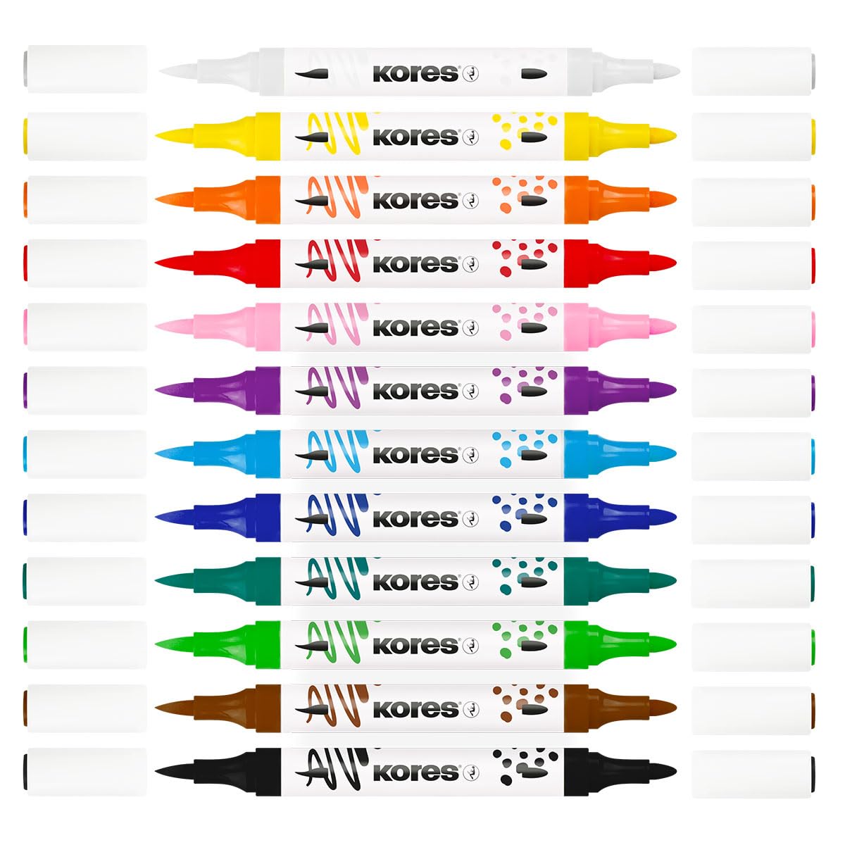 kores-kreative-marker-acryl-duo-tip-set-12-farben-acrylmarker image 5