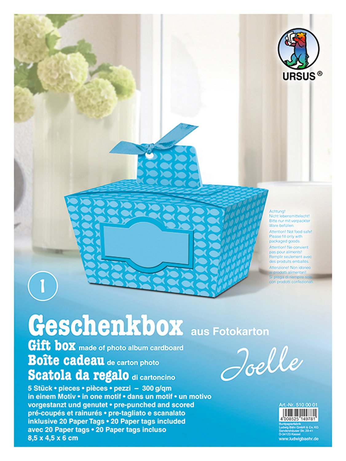 ursus-joelle-geschenkbox-fische-blau-5-st-ck-fotokarton-boxen image 1