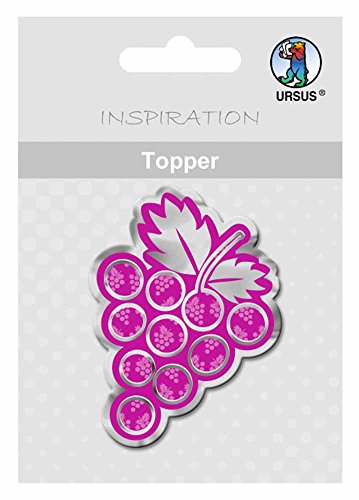 ursus-topper-joy-trauben-silber-folienveredelt-6-5-cm-8-st-ck image 3