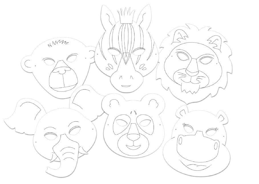 ursus-blanco-masken-zootiere-6-kindermasken-zum-selbstgestalten-mit-elastikband image 7