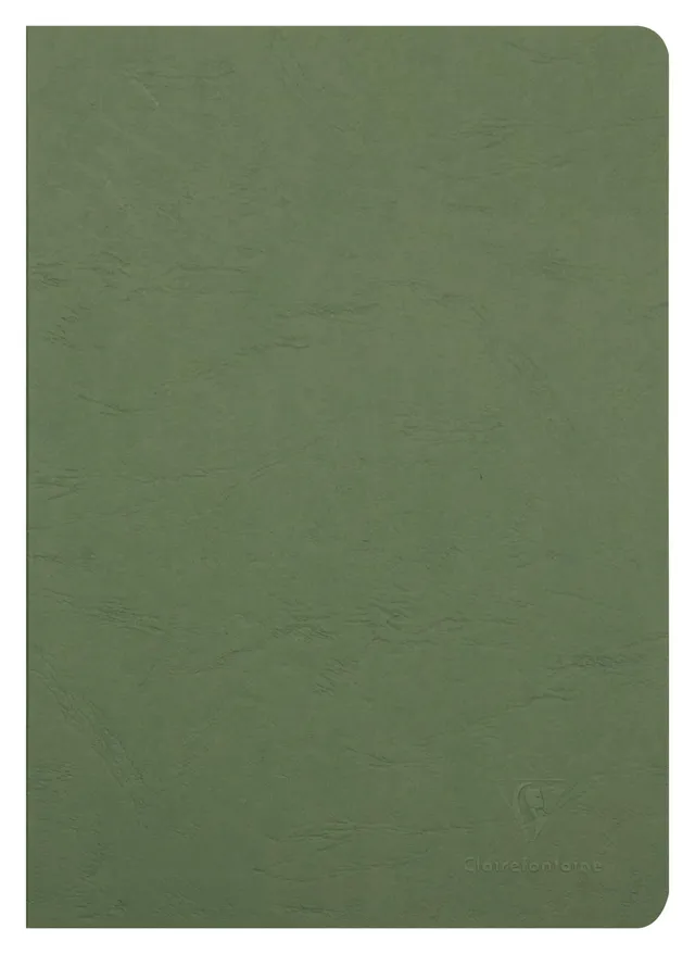clairefontaine-age-bag-notizbuch-kladde-din-a4-21x29-7-cm-blanko-gr-n-lederoptik image 1