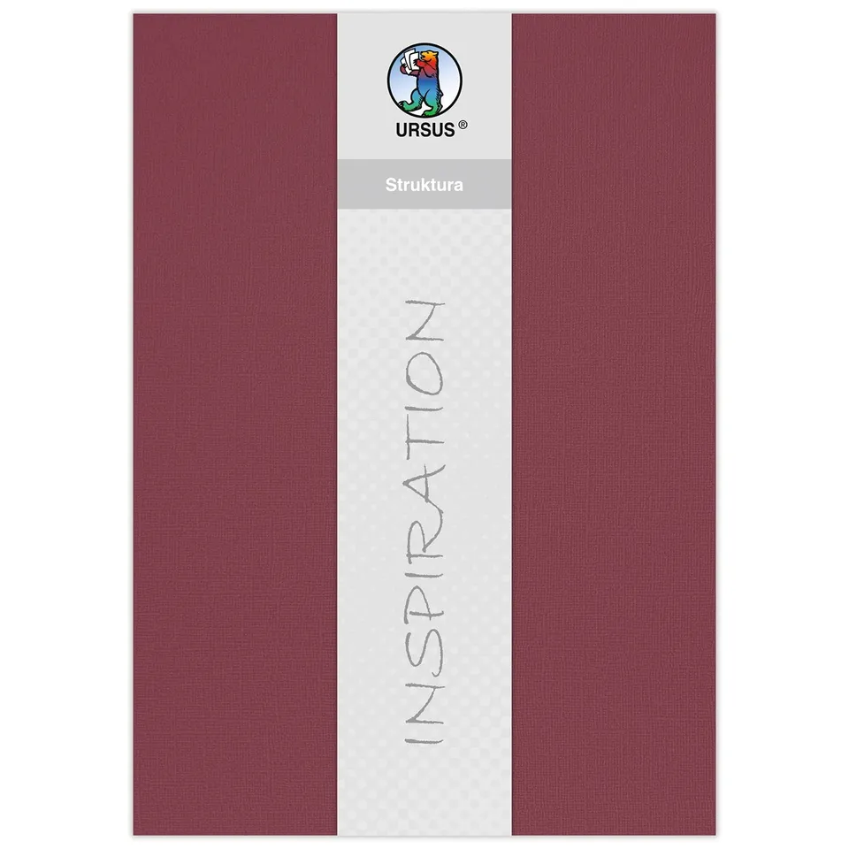 ursus-80010024-bastelkarton-struktura-basic-2-burgunder-23-x-33-cm-220-g-qm-5-bl image 1