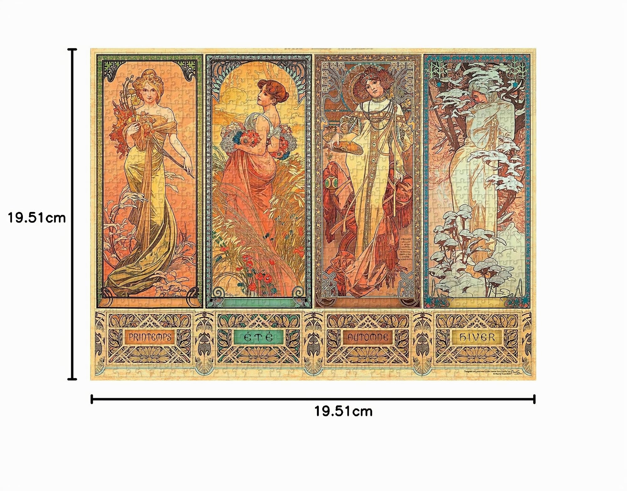 paperblanks-mucha-kollektion-die-jahreszeiten-1900-puzzle-1-000-teile image 4