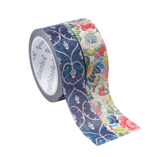 paperblanks-blue-velvet-pear-garden-washi-tape-mixed-pack-2-rollen image 1
