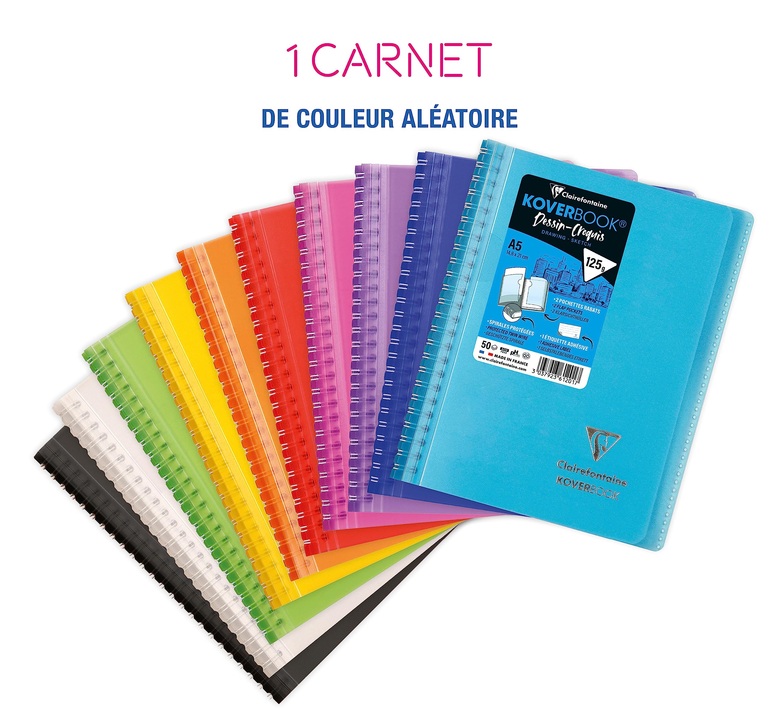 clairefontaine-koverbook-skizzenblock-a5-blanko-50-blatt-125-g-m image 2