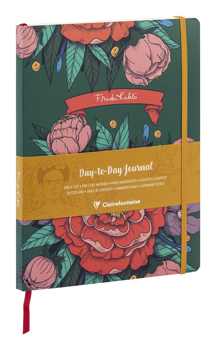 clairefontaine-116220c-daytoday-journal-frida-kahlo-19x25-cm-96-blatt-90-g-dotte image 1