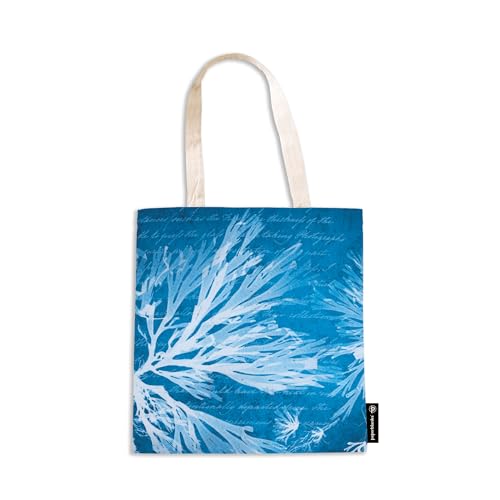 paperblanks-sea-flowers-canvas-anna-atkins-cyanotypes-stoffbeutel-canvas-bag image 4