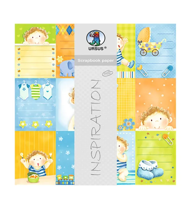 ursus-premium-glitter-scrapbook-paper-703000110-baby-boy-designkarton-30-5-x-30- image 1