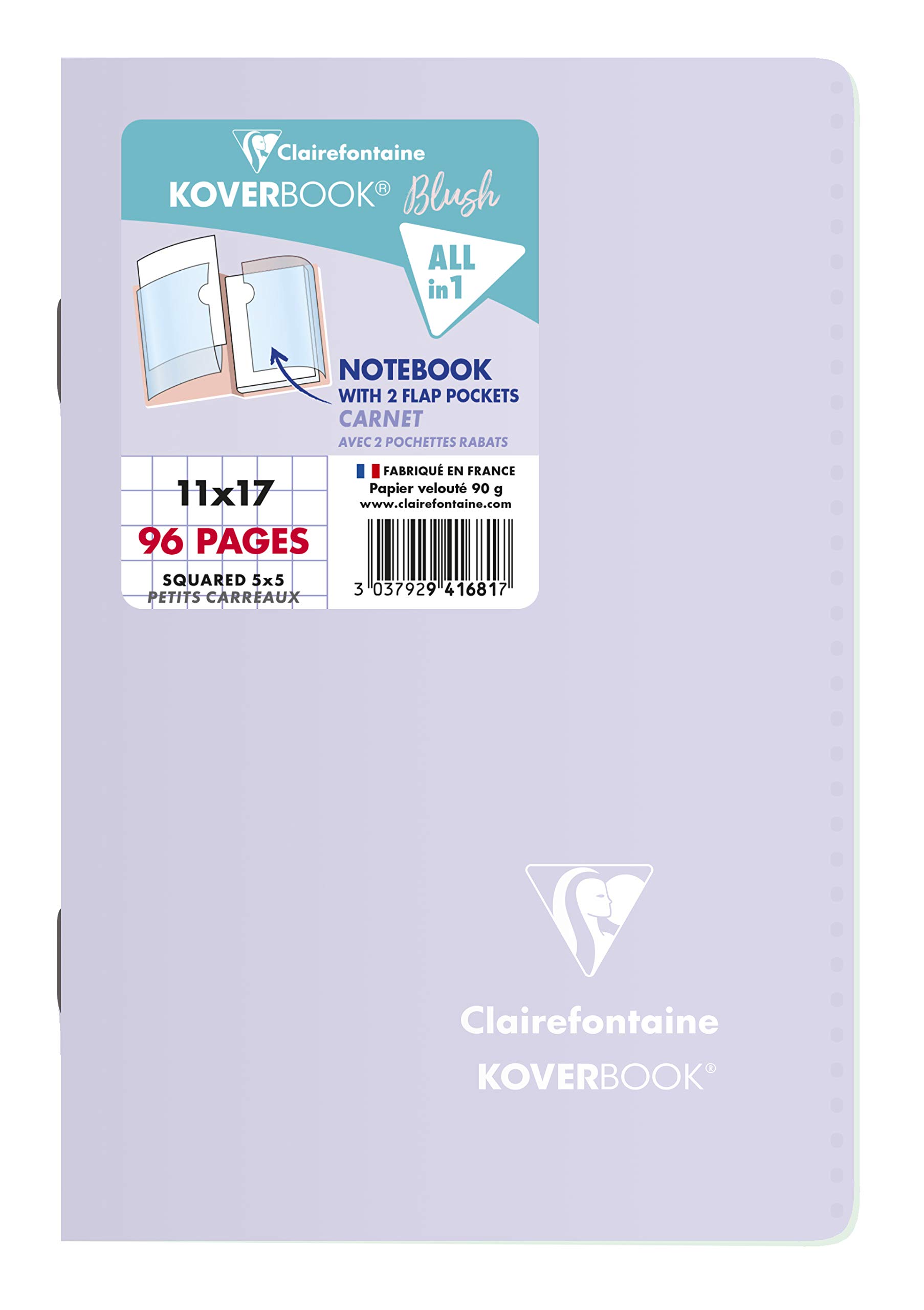 clairefontaine-koverbook-heft-11x17cm-48-blatt-kariert-pp-einband-sortiert image 4