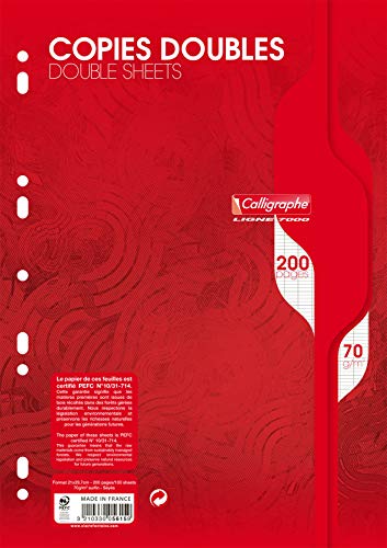 clairefontaine-calligraphe-5615c-ringbucheinlagen-din-a4-200-blatt-franz-sische- image 4