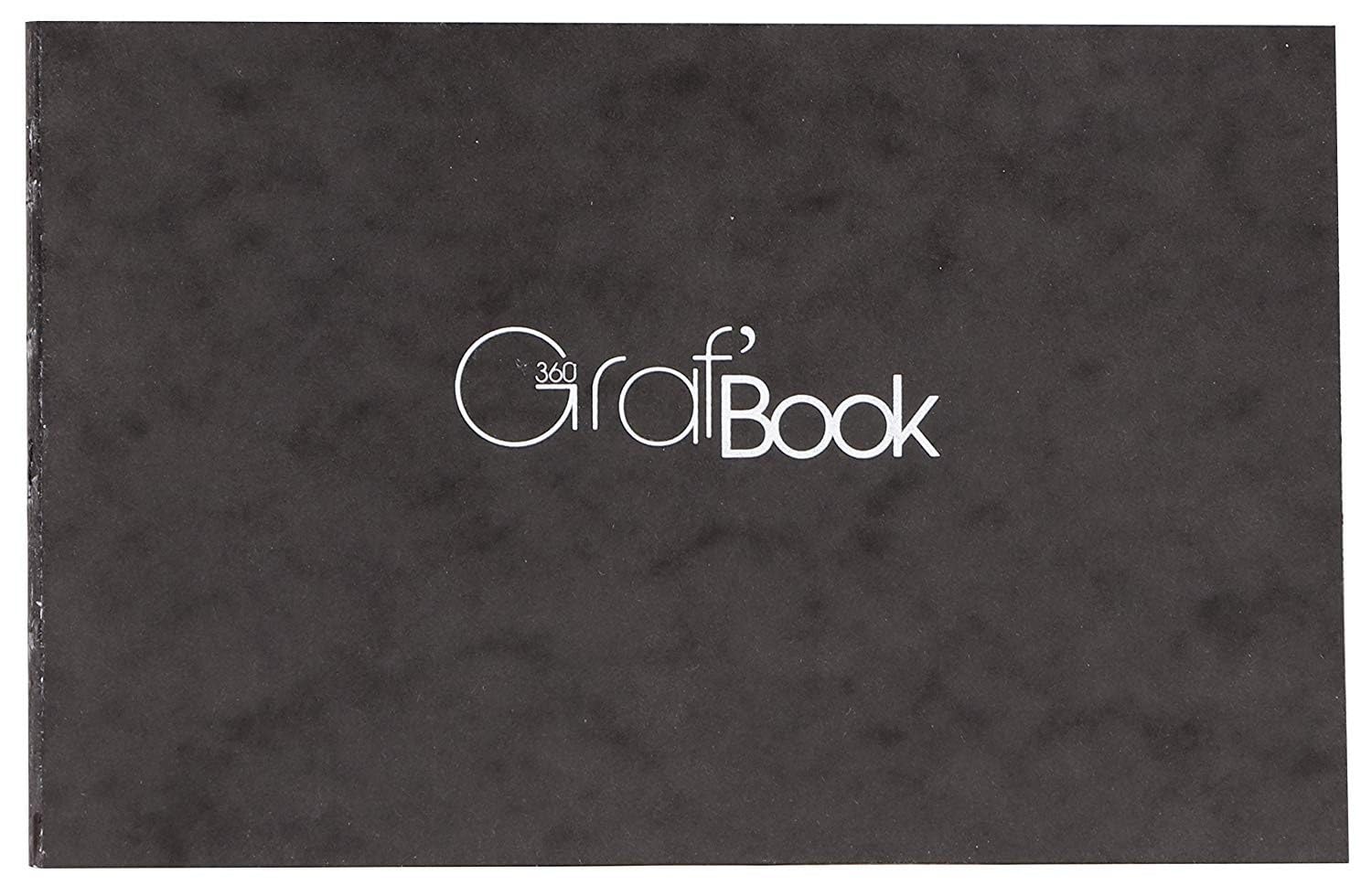 clairefontaine-graf-book-360-975804c-zeichenheft-quer-15-2x21cm-100g-schwarz image 1