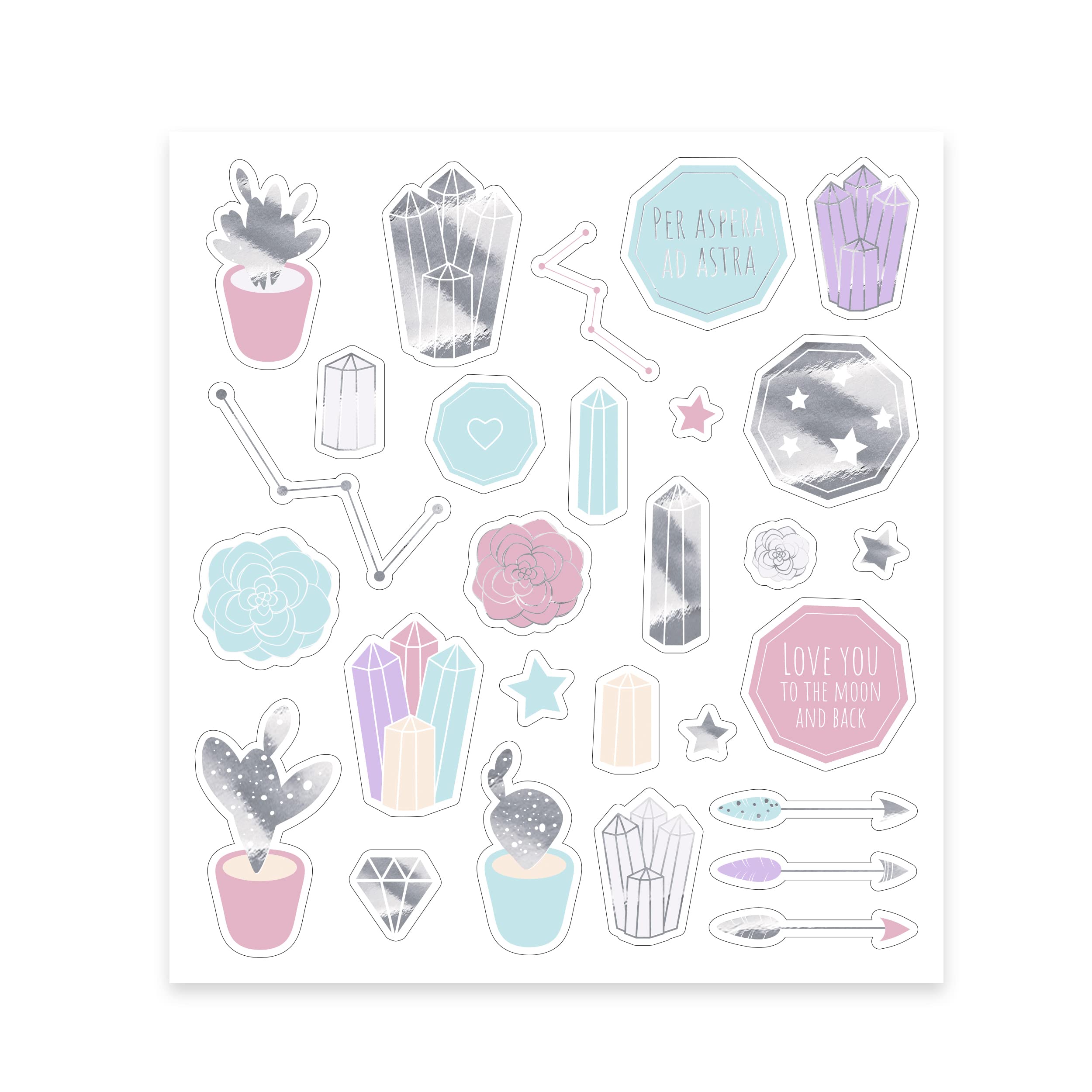 ursus-59540006f-glitzer-sticker-bullet-journal-130-st-ck image 5