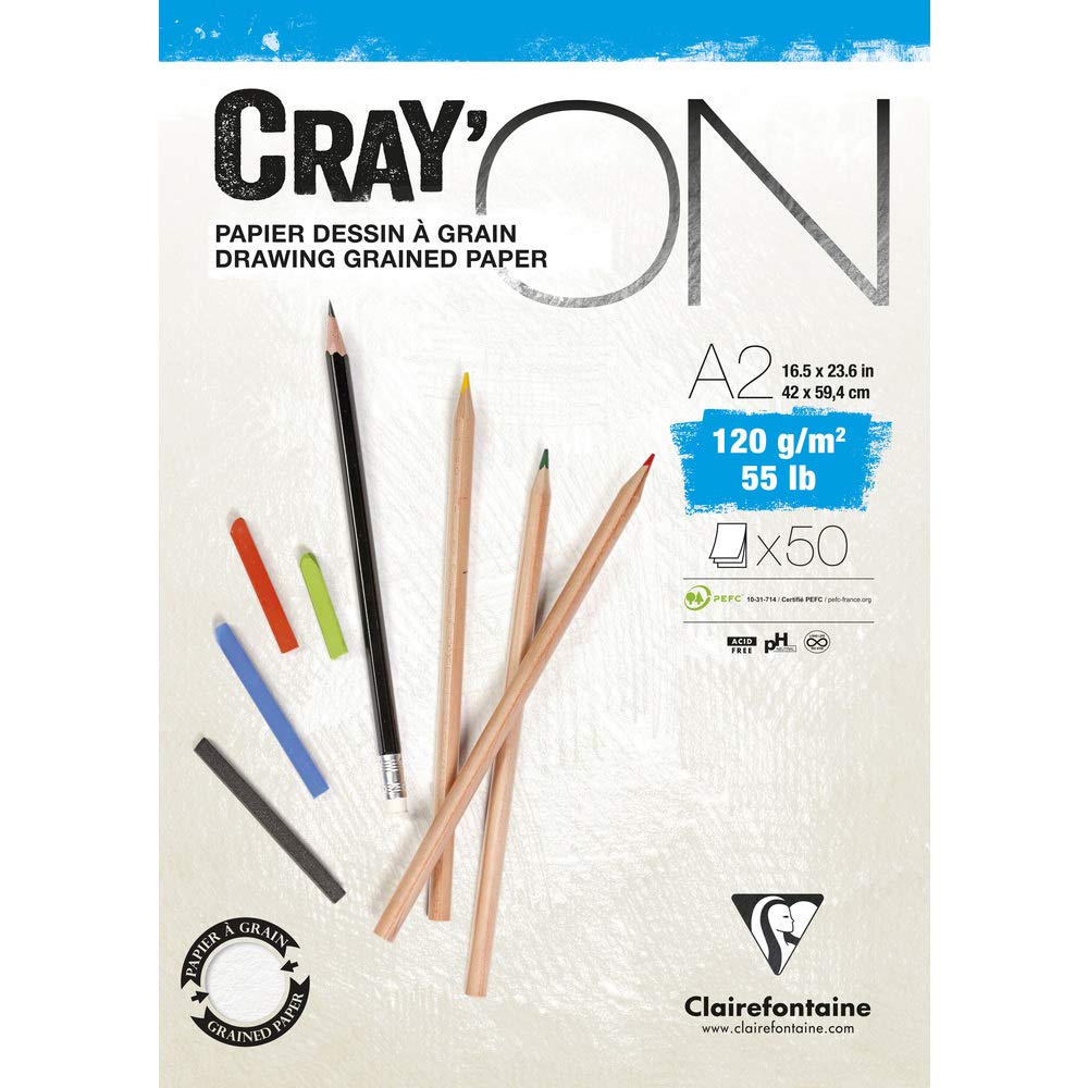 clairefontaine-cray-on-975026c-zeichenblock-din-a5-160g-extra-wei-30-blatt image 4