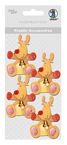 ursus-564000166-kreativ-accessoires-rentier-bunt-selbstklebend-6-st-ck image 3