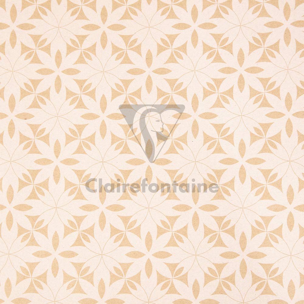 clairefontaine-tiny-rolls-geschenkpapier-kraft-blumen-gold-wei-5m-x-0-35m image 7