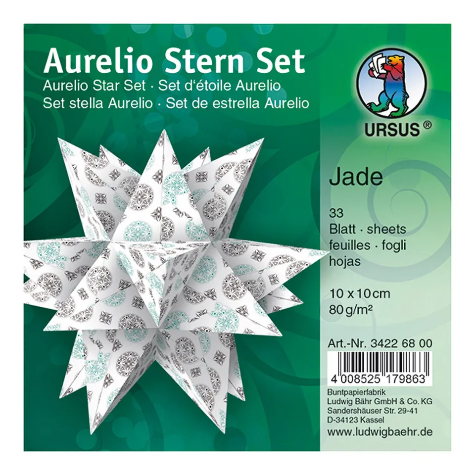 ursus-faltbl-tter-aurelio-stern-jade-34226800-33-blatt-10-x-10-cm-wei-schwarz-t- image 1