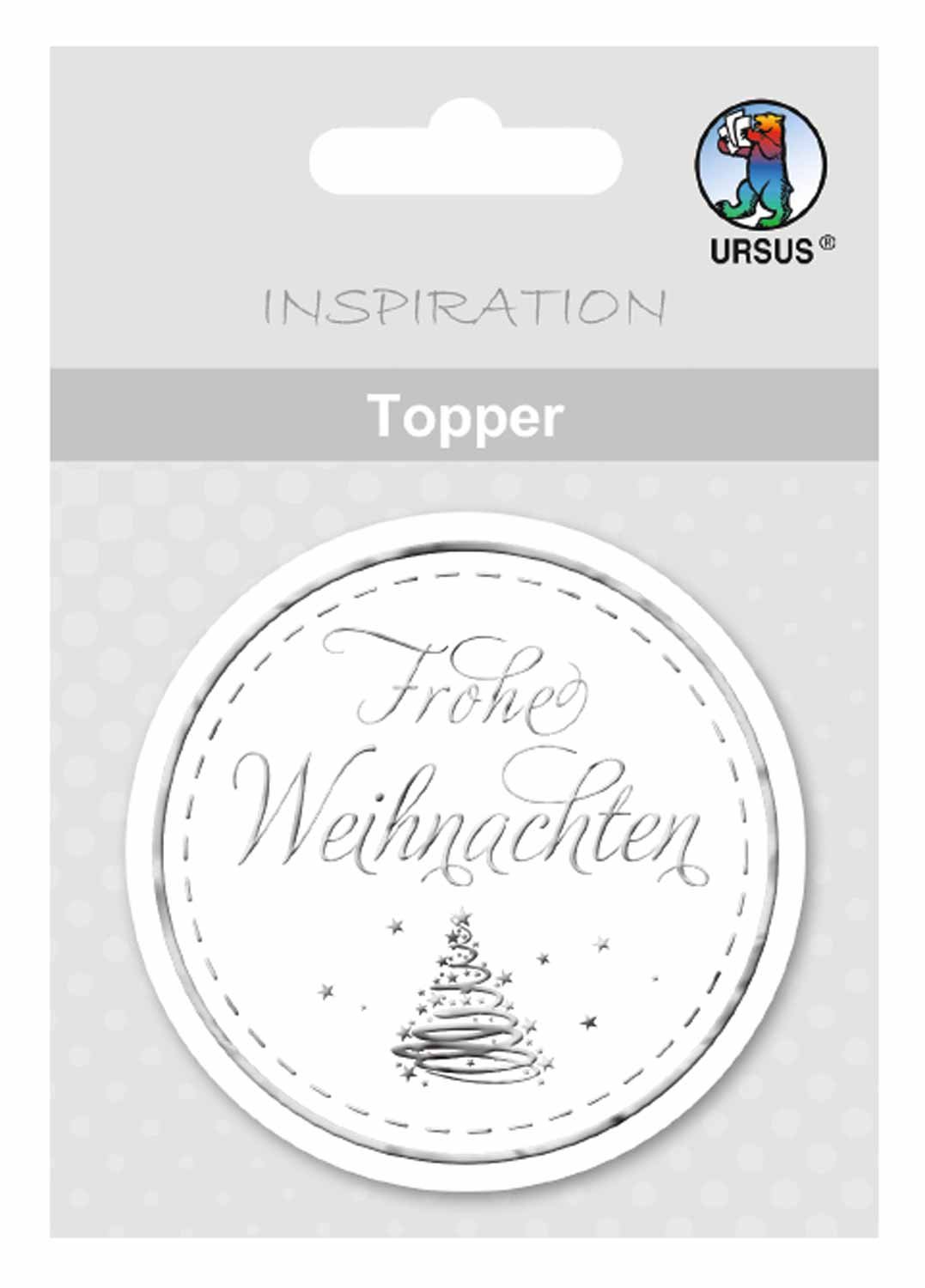 ursus-topper-frohe-weihnachten-wei-gold-6-5-cm-8-st-ck image 4