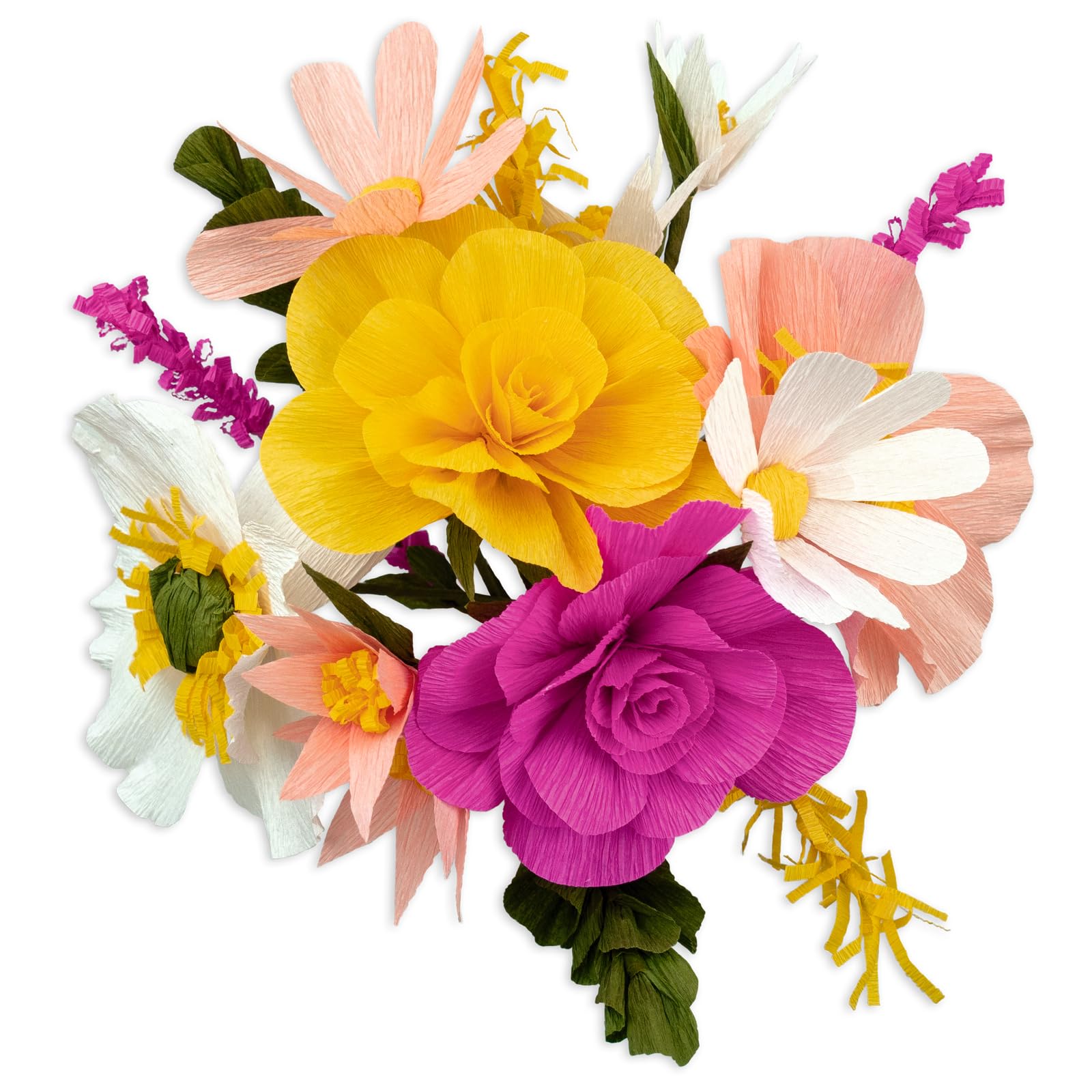 ursus-27030001f-diy-set-blumen-gelb-aus-krepppapier-rose-lavendel-mohn image 4