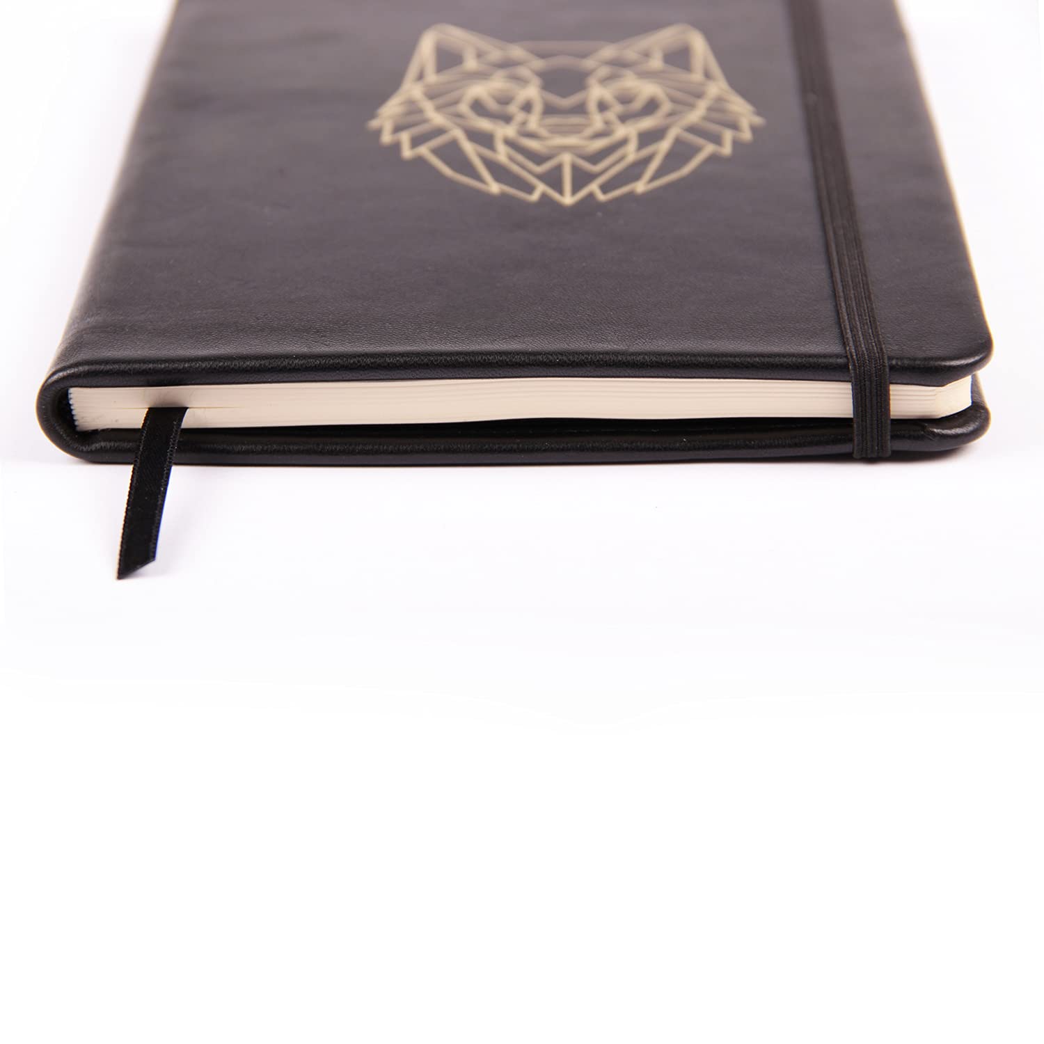 clairefontaine-black-forest-notizbuch-a5-liniert-hardcover-lammleder-wolf image 5