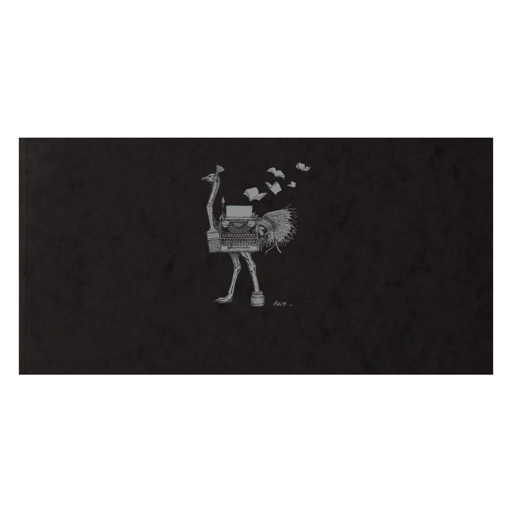 clairefontaine-notizbuch-flying-spirit-geheftet-21-x-10-5-cm-50-blatt-schwarz image 3