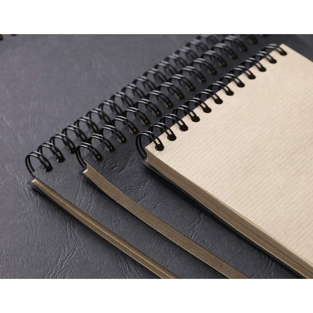 clairefontaine-8370c-skizzenblock-a6-doppelspirale-kraftpapier-90g-braun-60-blat image 6
