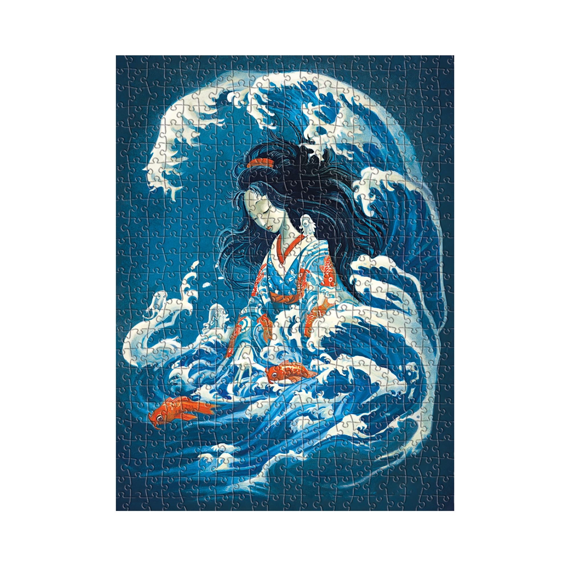 paperblanks-empress-jingu-500-teile-puzzle-esprit-de-lacombe-blau image 3