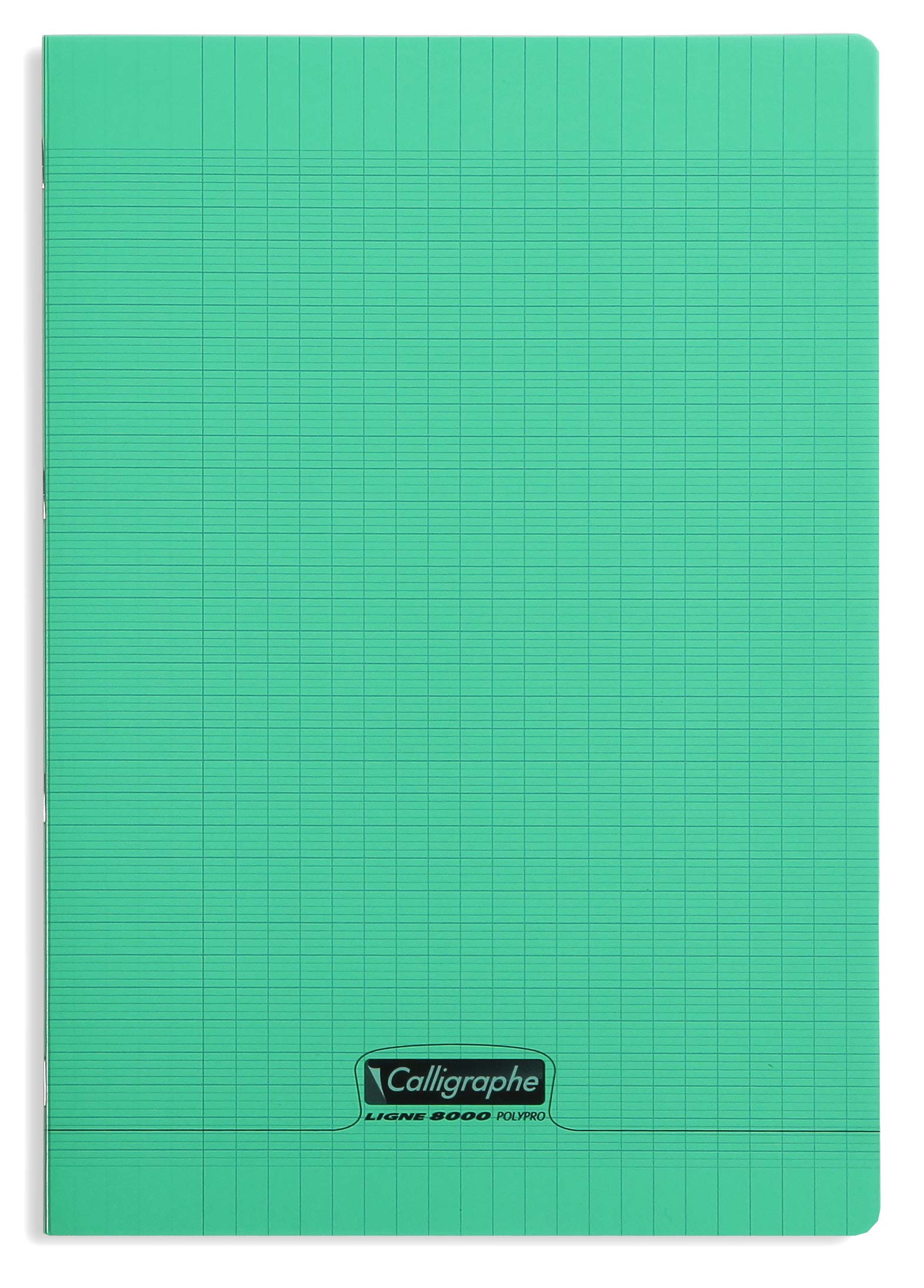 clairefontaine-calligraphe-schulheft-din-a4-franz-sische-lineatur-48-blatt-gr-n image 1