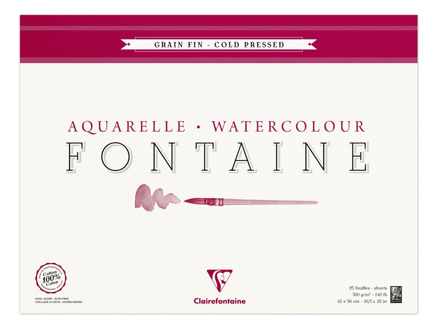 clairefontaine-96436c-fontaine-malblock-aquarell-10x15-cm-25-blatt-300g-feink-rn image 2