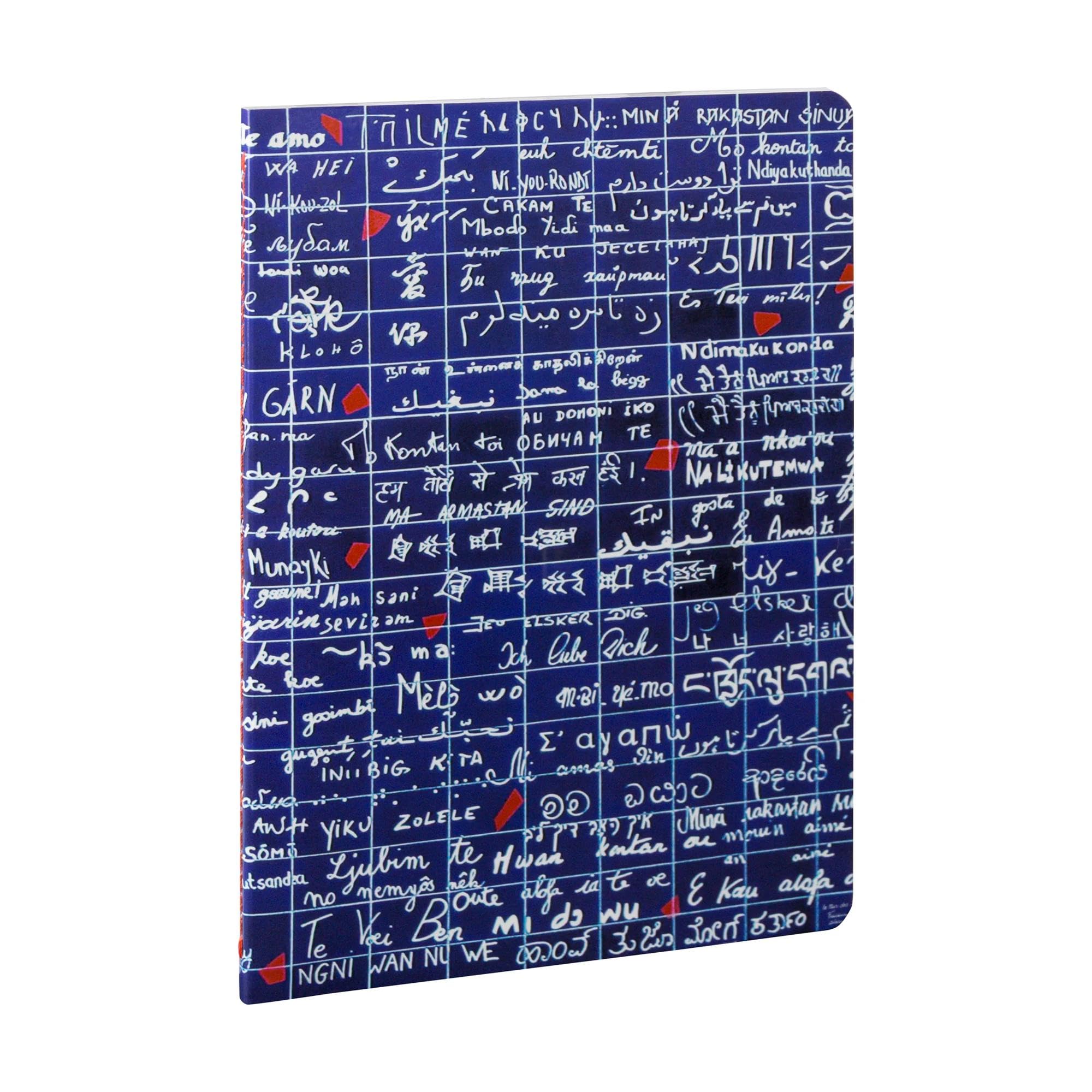 clairefontaine-le-mur-des-je-t-aime-notizheft-116313c-din-a5-liniert image 1