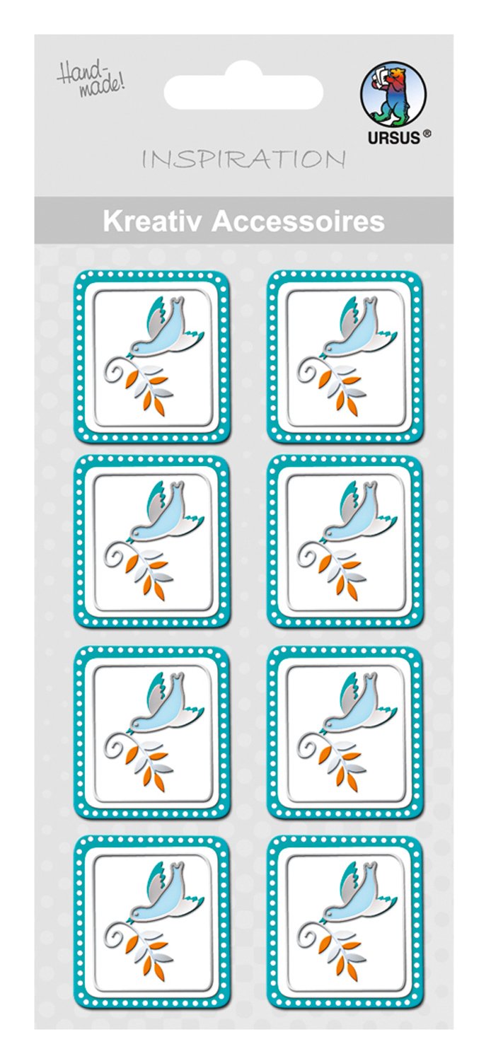 ursus-glory-kreuz-sticker-petrol-8-selbstklebende-kreativ-accessoires image 8