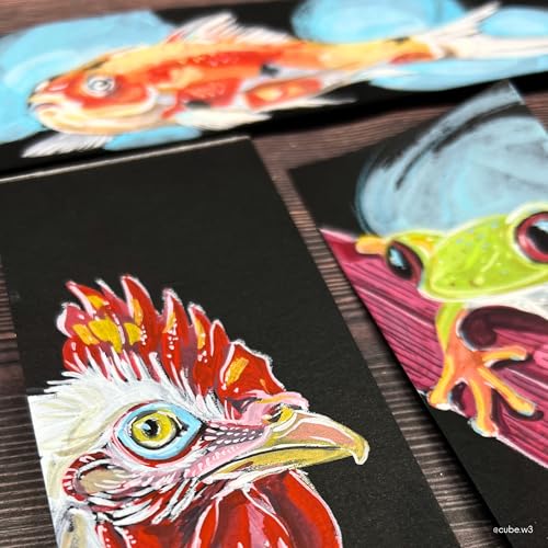 hahnem-hle-black-bookmark-pad-mixed-media-lesezeichenblock-5-5x20-cm image 4