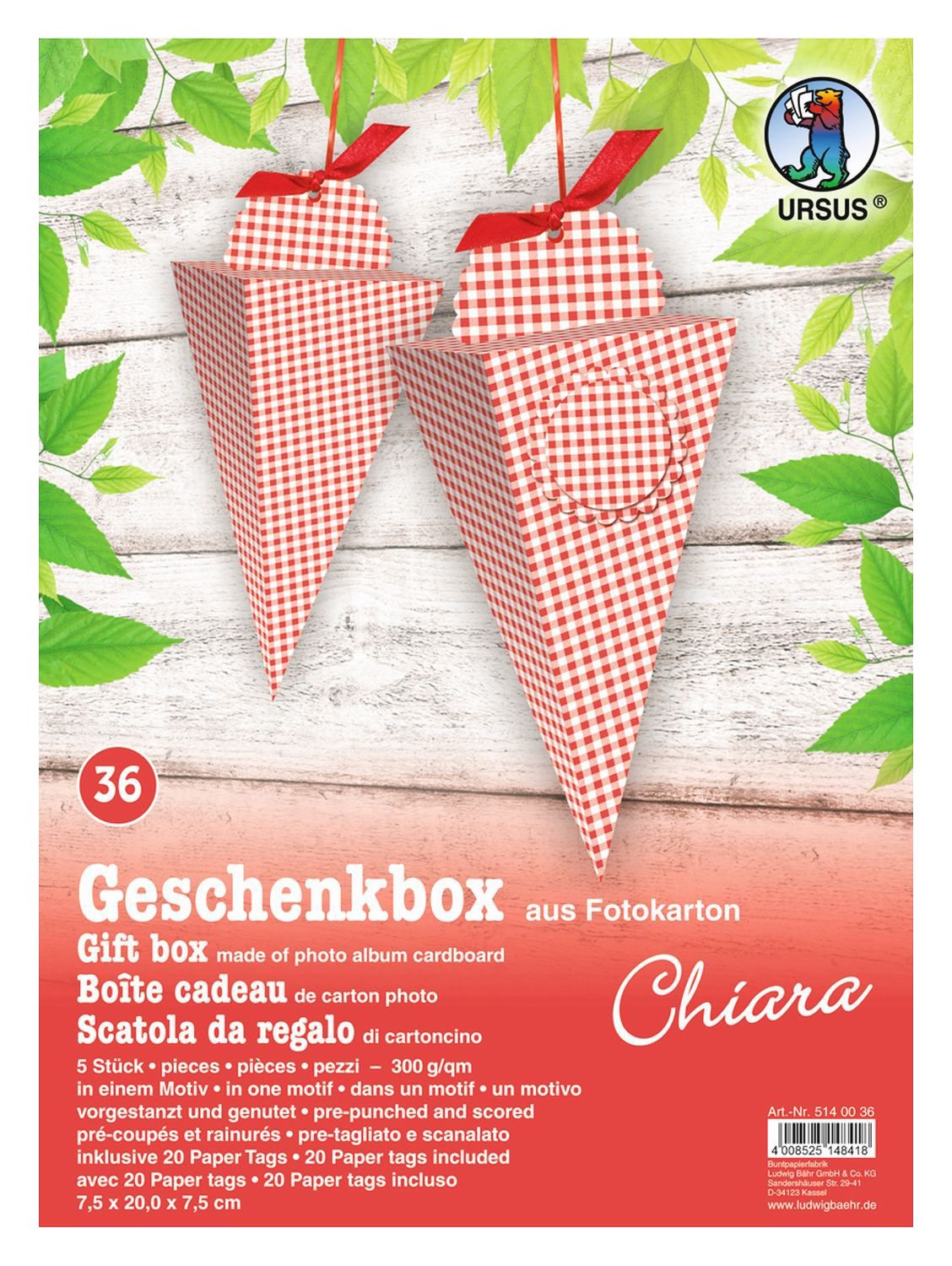 ursus-5140023-geschenkbox-chiara-schneestern-blau-5-geschenkboxen-aus-fotokarton image 5