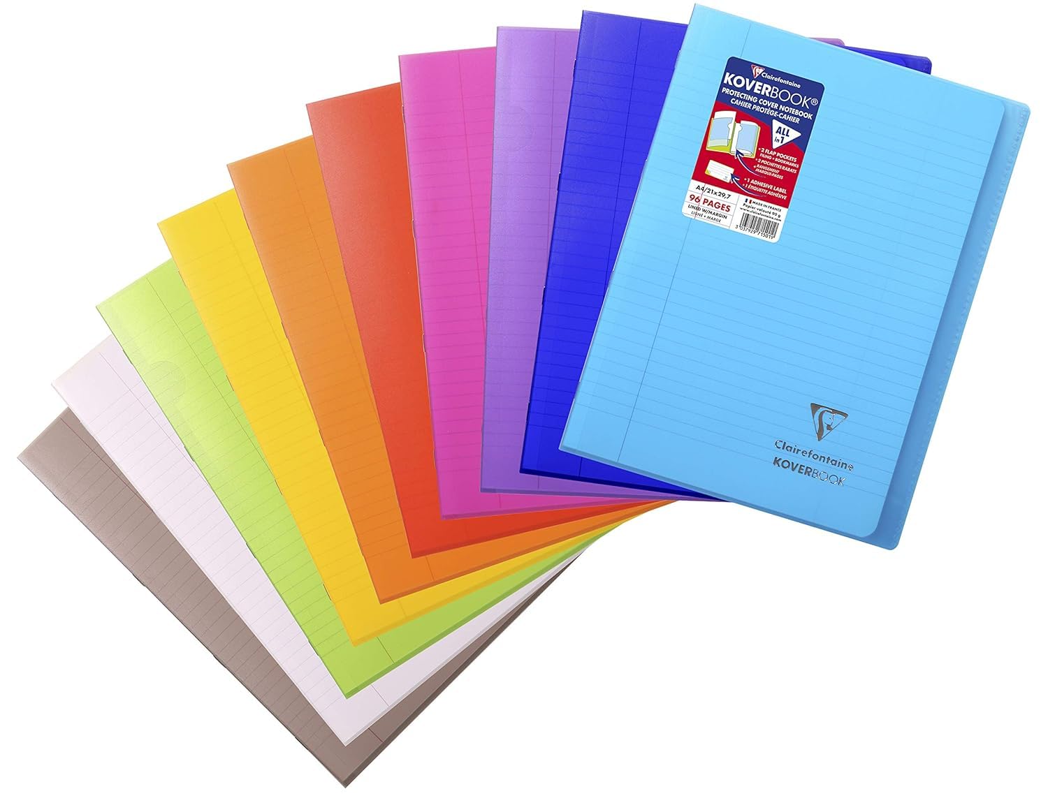 clairefontaine-koverbook-schulheft-971412c-a4-48-blatt-90g-sey-s-blau-geheftet image 5