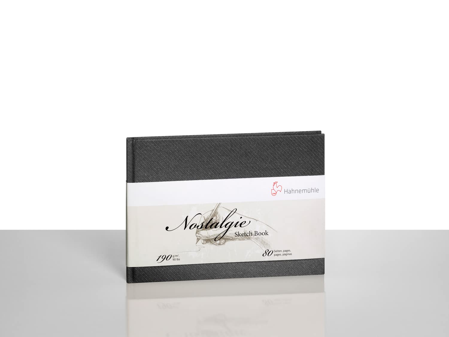 hahnem-hle-nostalgie-skizzenbuch-a4-quer-190-g-m-40-blatt-80-seiten image 2