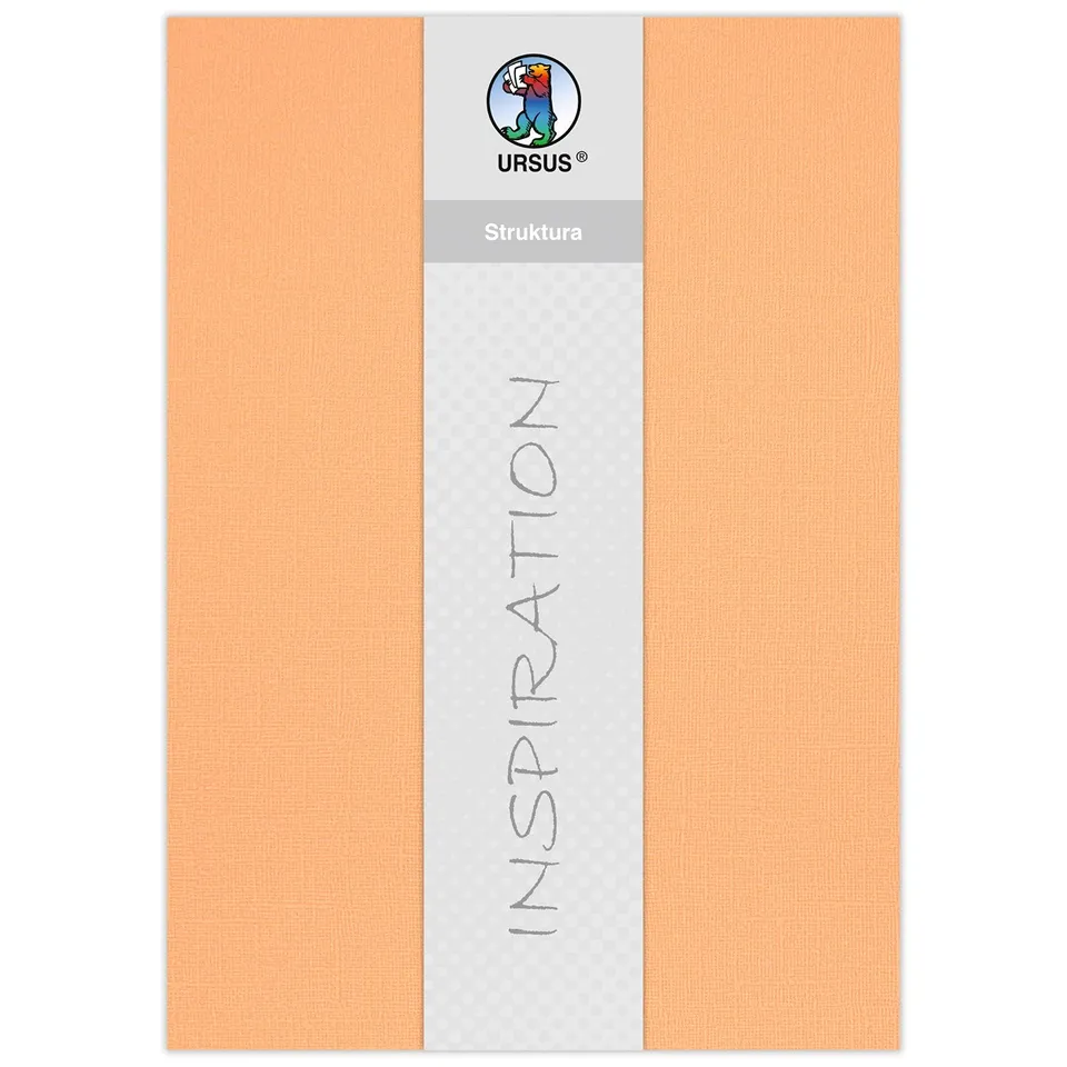 ursus-80010004-bastelkarton-struktura-basic-1-papaya-220-g-qm-23-x-33-cm-5-blatt image 1