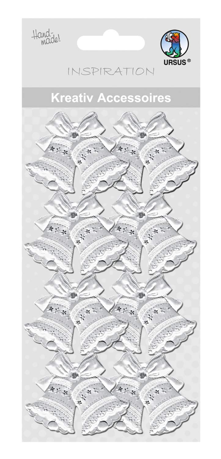 ursus-56400068-kreativ-accessoires-glocken-silber-sticker-f-r-scrapbooking-und-k image 1